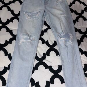 American Eagle Outfitters Light Blue Distressed Jeans